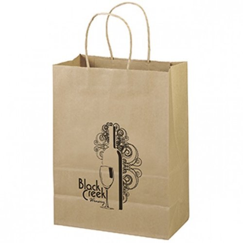 Printed Paper Bag, Color : Brown