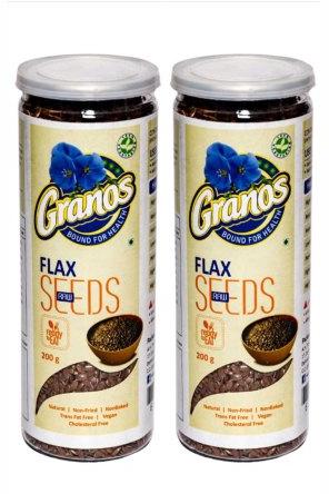 Granos Raw Flax Seeds, Packaging Size : 200gm