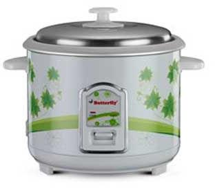 BUTTERFLY Electric Rice Cooker, Color : White