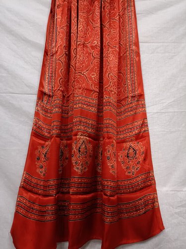 Modal Silk Ajrakh Hand Block Dupatta, Feature : Anti-Wrinkle, Comfortable, Easily Washable, Impeccable Finish