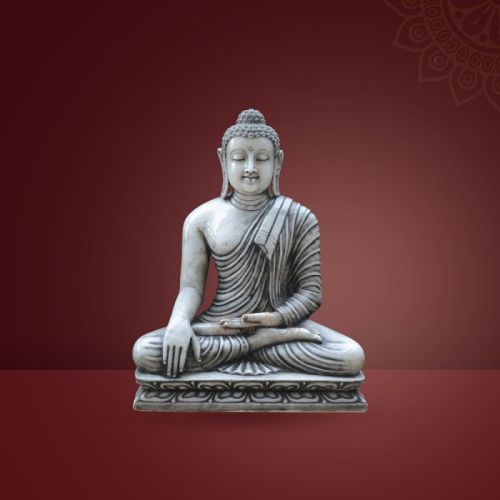 Pratistha Marble BUDDHA BDS-109, Color : White