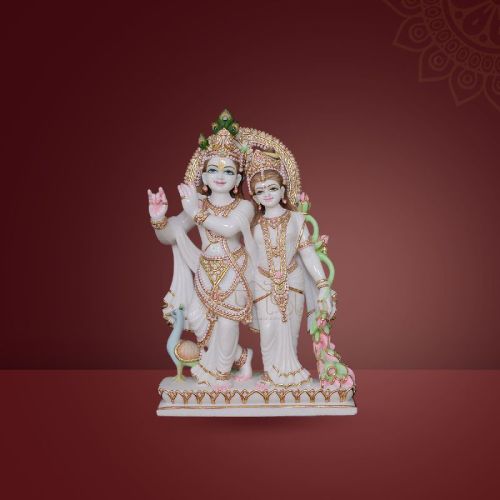 Pratistha Marble RADHA KRISHNA RKP-13, Color : White