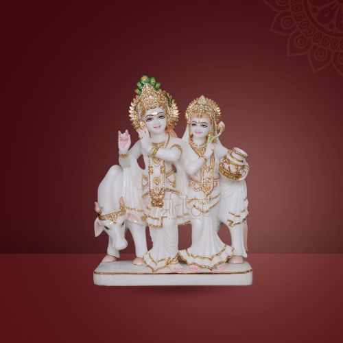 Pratistha Marble RADHA KRISHNA RKP-14, Color : White