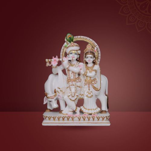 Pratistha Marble RADHA KRISHNA RKP-16, Color : White