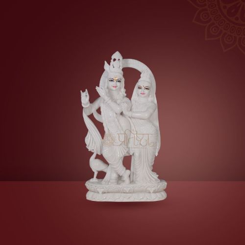 Pratistha Marble RADHA KRISHNA RKP-32, Color : White