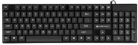 Zebronics Keyboard, Packaging Type : Black