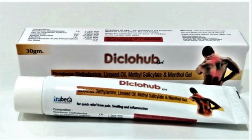 Diclohub Diclofenac Diethylamine Gel