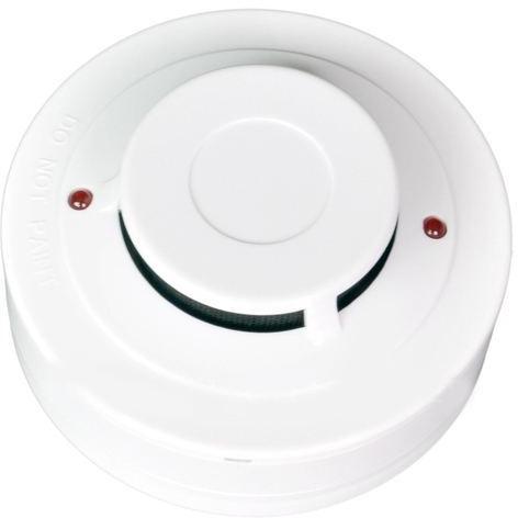 Plastic Conventional Smoke Detector, Color : White