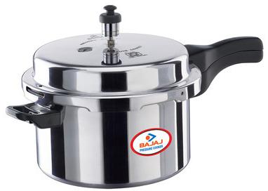 Aluminium Bajaj Pressure Cooker, For Kitchen, Color : Silver