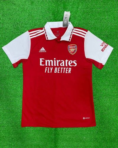 Arsenal Football Jersey Season 22-23, Feature : Anti-Wrinkle, Comfortable, Easily Washable, Embroidered