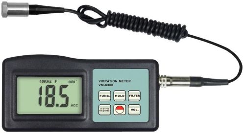 Plastic Digital Vibration Meter VM-6360 124x62x30mm