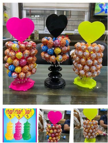 Heart Solid Plastic Lollipop Dispenser
