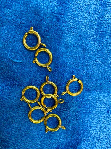 Brass Open Jump Ring, Shape : Round