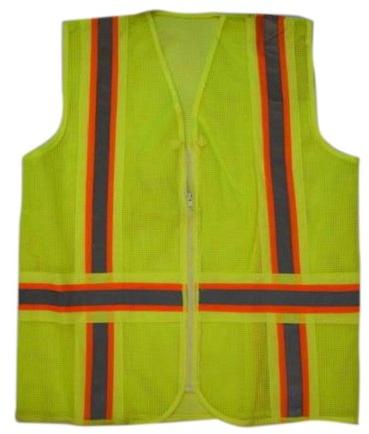 Polyester Reflective Safety Jacket, Size : Medium
