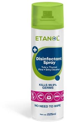 Etanol DISINFECTANT SPRAY, Packaging Size : 225 Ml