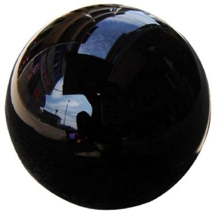 Obsidian Stone Ball, For Decoration, Color : Black