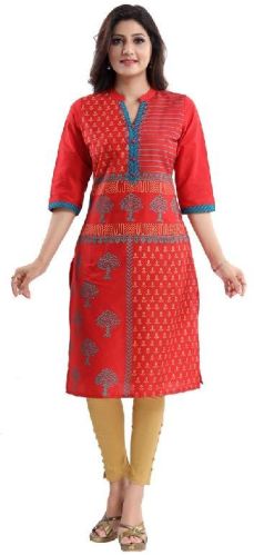 Cotton Silk Designer Kurti, Occasion : Engagement,  Mehndi,  Party,  Reception