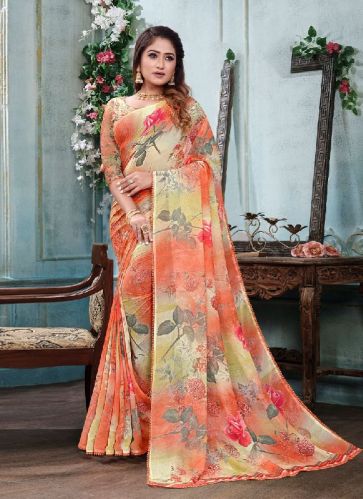 Digital Print Casual Saree