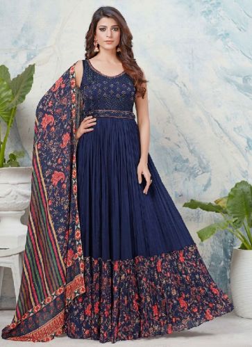 Embroidered Chinon Salwar Suit, Occasion : Ceremonial,  Wedding