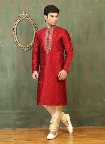 Embroidered Kurta Pyjama, Occasion : Engagement,  Festival,  Mehndi,  Party