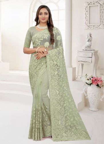 Resham Net Saree, Occasion : Bridal,  Wedding