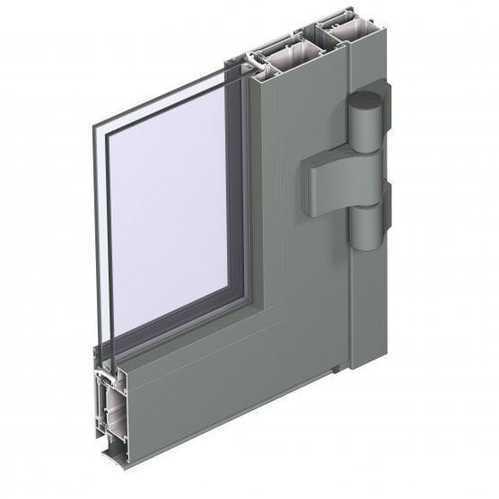 Aluminum Door Section, Color : Silver