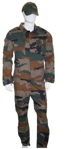 Full Sleeves Viscose Cotton Polyester Army Uniform, Gender : Men