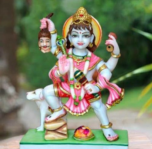 Polished Marble Kaal Bhairav Statue, Color : Multicolors