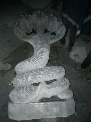 Marble Nagraj Statue, Color : Grey