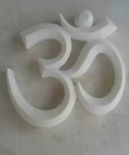 Polished Plain Marble Om Symbol, Feature : Crack Resistance, Unique Design