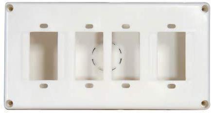 PVC Gang Box, Color : White