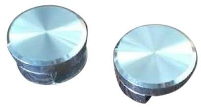 Brass Round Mirror Cap, For Glass Fitting, Finish Type : Polished