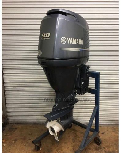 Slightly Used Yamaha 90HP 4 Stroke Outboard Motor Engine