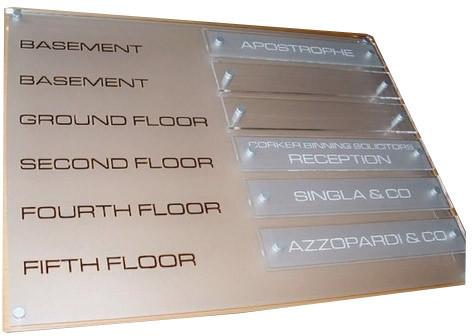 Acrylic Sign Board, Shape : Square