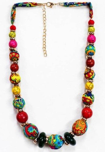 Plastic Bead Necklace Party Wear