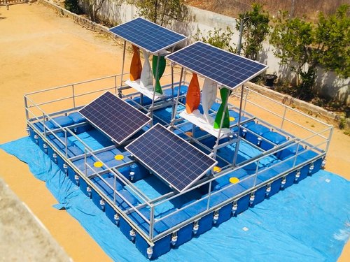 Floating Solar Power Plant, Color : Blue