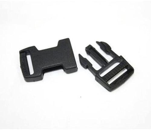 Rectangular PVC Bag Buckle, Color : Black