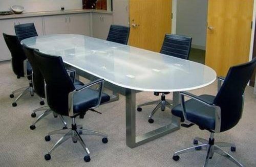 Glass Table, Shape : Oval