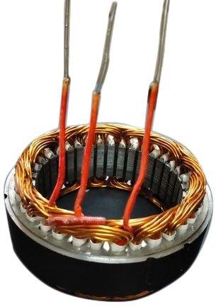 Round Polished Steel Mico Sumo Alternator Stator