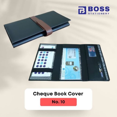 Synthetic Leather Cheque Book Cover, For To Carry Credit Card, To Carry Chequebook, Gender : Unisex