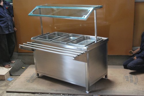 Stainless Steel Fast Food Stall, Grade : 304