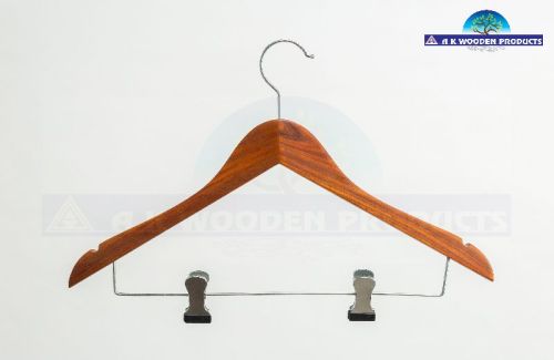 Teak Wood Women's Skinny Skirt Hangers, Packaging Type : Carton Box