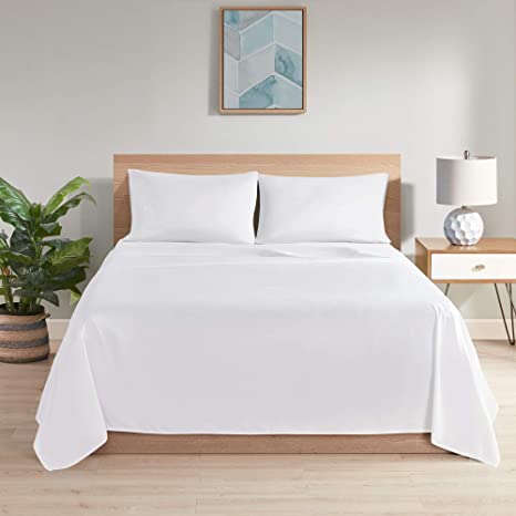 SINGLE BEDSHEET 300TC PERCALE PLAIN (P) FOT HOTELS