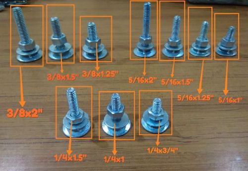 Iron Elevator Bucket Bolts, Technics : White Zinc Plated