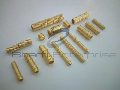 Round Coated Brass Knurled Pipe, For Water Fittings, Feature : Durable, Fine Finished