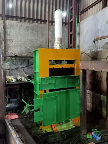 Electric Scrap Bailing Press Machine, Color : Green