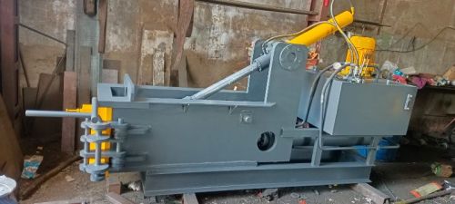 Electric Automatic Scrap Baling Machine, Color : Blue