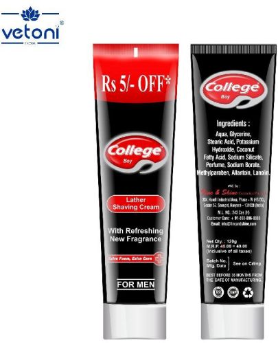 Vetoni College Boy Black Shaving Cream, Shelf Life : 3 Years