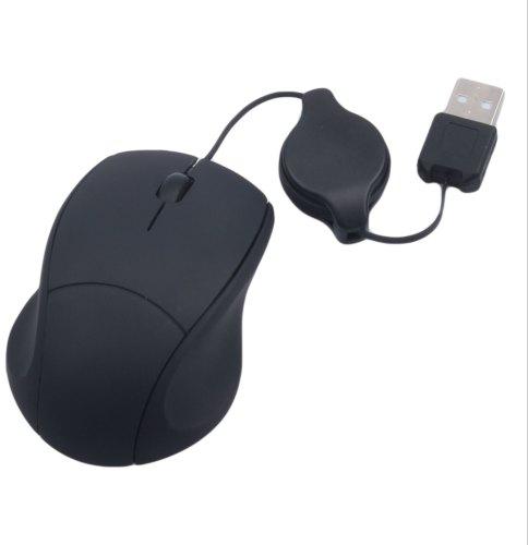 Plastic Wired Mouse, Color : Black