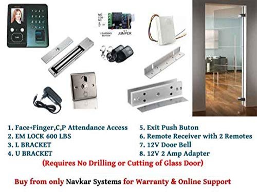 Face Finger Pin Card Based Realtime T304f Access System With Em Lock & All Given Accessories